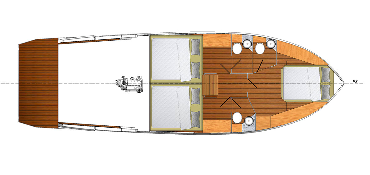 3 Standard Cabins + 3 Bathrooms Version